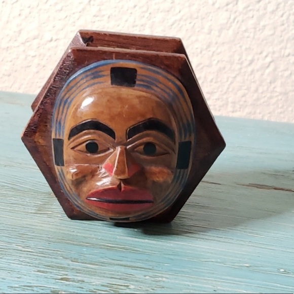 Artie George Moon Mask Box handmade
